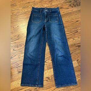 J. Crew Dark Blue Wide Leg Pants